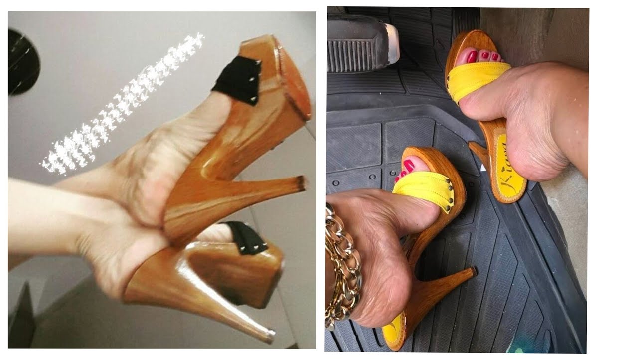 Gorgeous and  stunning collection of wooden platform high heel mule sandals for ladies #woodenmules 