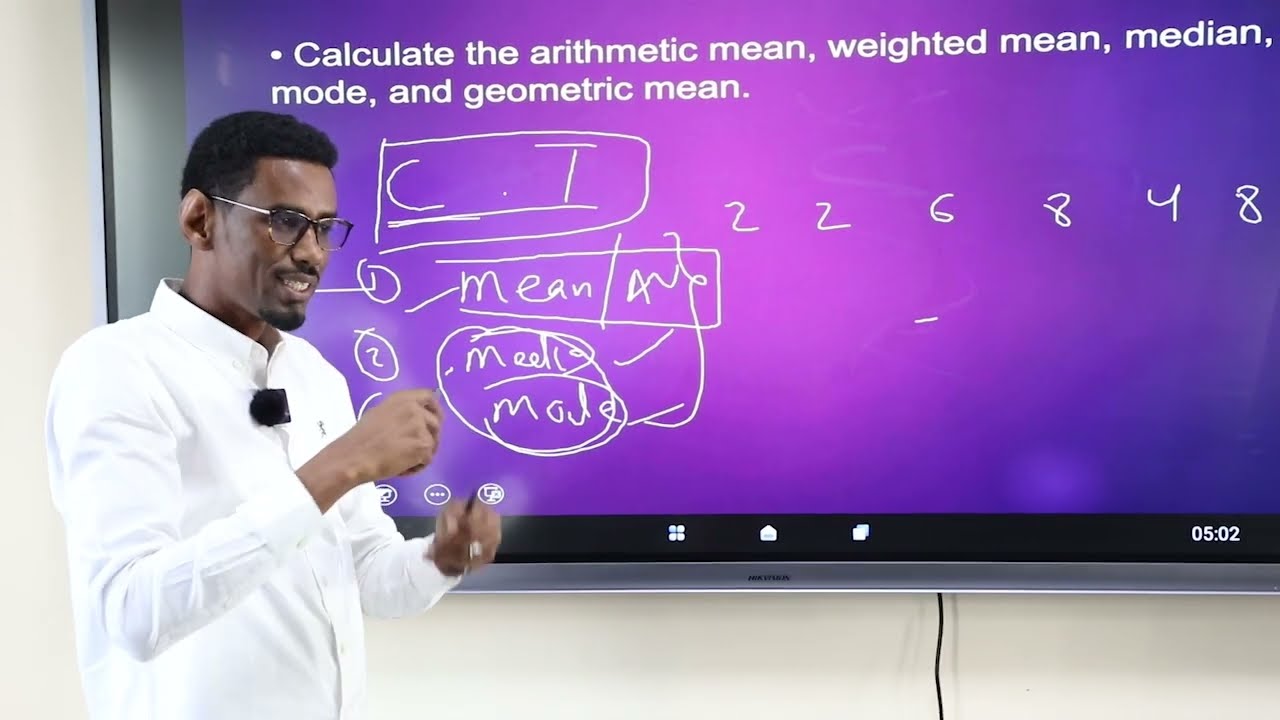 Cutubka 3aa Qeybta 2aad: Sharaxaada xogta: Sida loo Xisaabiyo/Cabiro  nambarka dhaxyaalka  ah .....