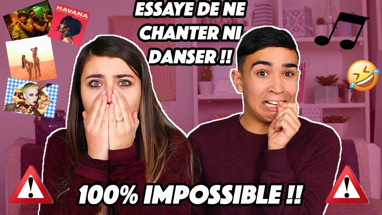 ESSAYE DE NE PAS CHANTER NI DANSER !! (IMPOSSIBLE) Jonathan Et Amandine
