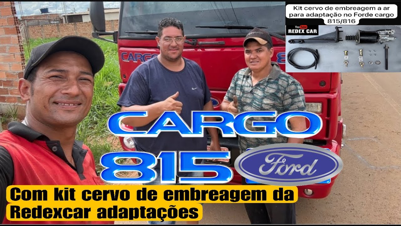 815/816 Ford cargo 3/4 com kit cervo de embreagem a ar da Redexcar adaptações