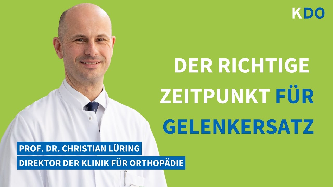 Wann ist der richtige Zeitpunkt für einen Gelenkersatz? mit Prof. Dr. Christian Lüring / mediTalk