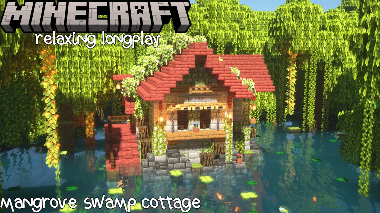 Mangrove Swamp Cottage - Minecraft Relaxing Longplay (No Commentary) 1.20