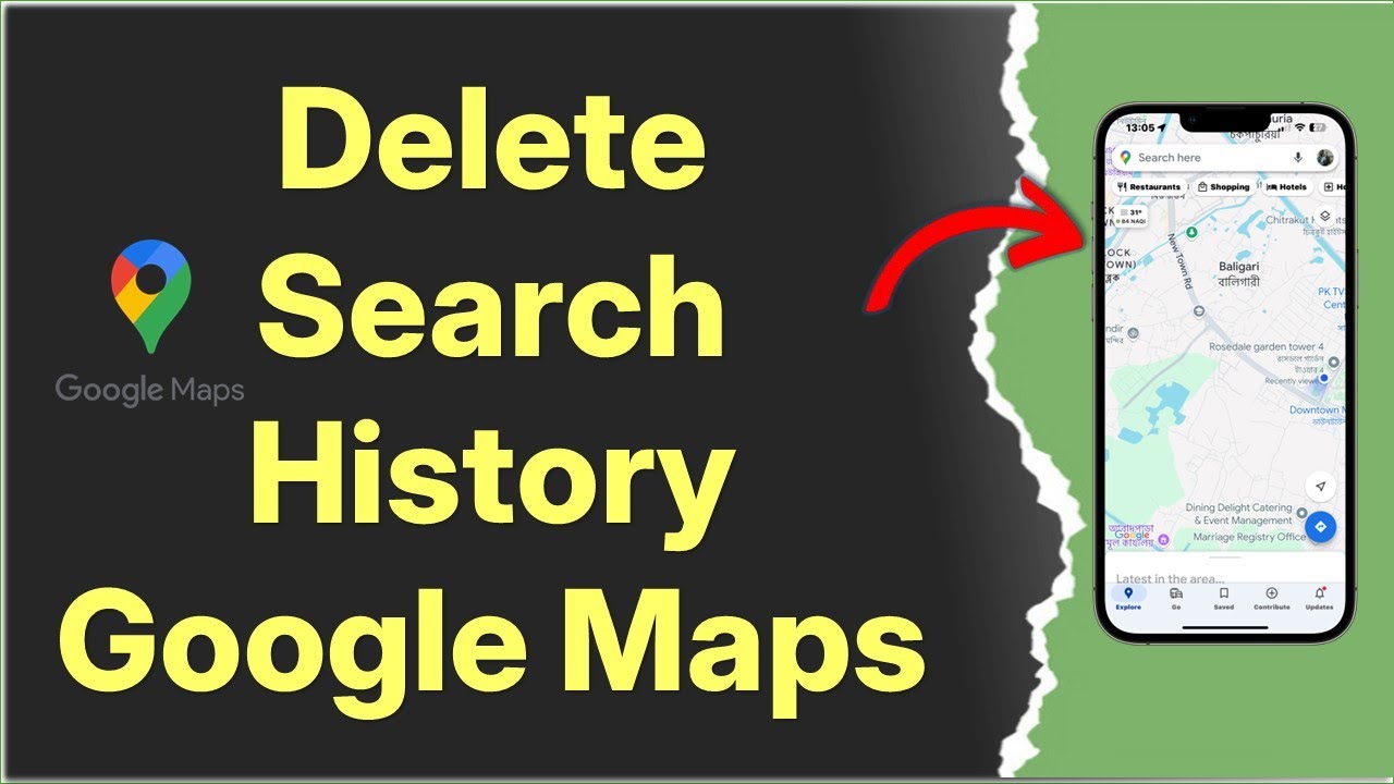 How to Delete Google Maps Search History
