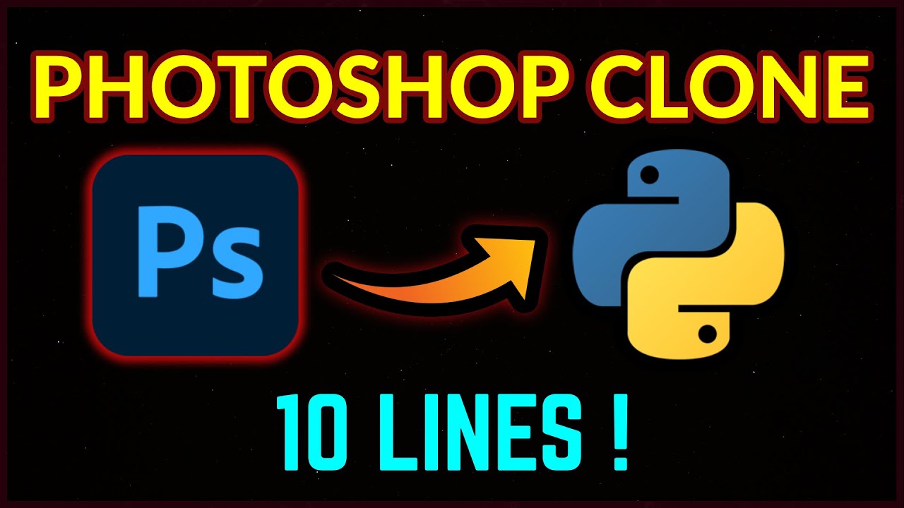 Photoshop CLONE using Python - Photo MANIPULATION & EDITING using Python. EDIT Images with Python!