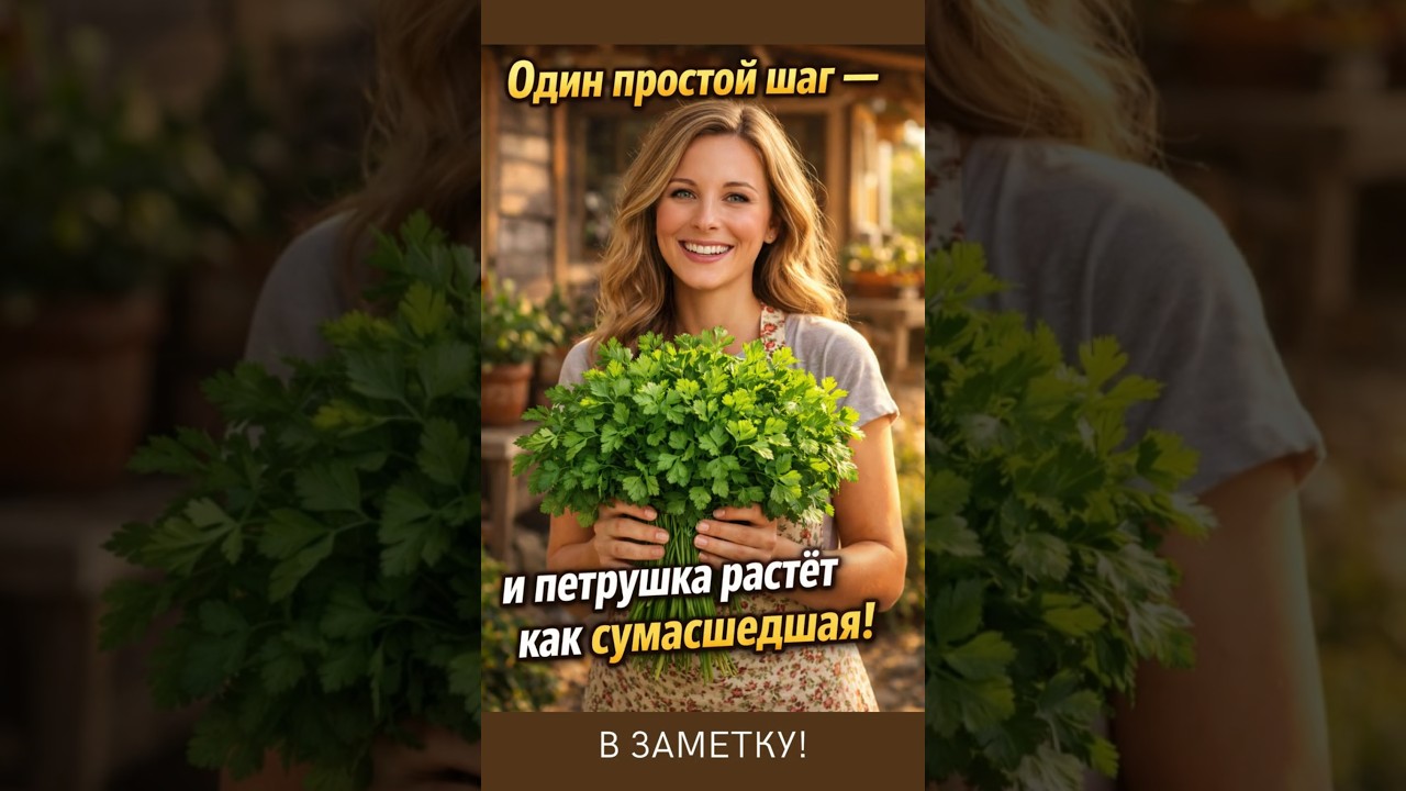 Петрушка растёт как ненормальная!