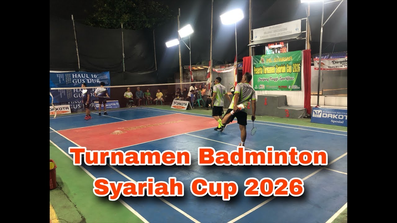 TURNAMEN. BADMINTON SYARIAH CUP 2026  live sekarang!
