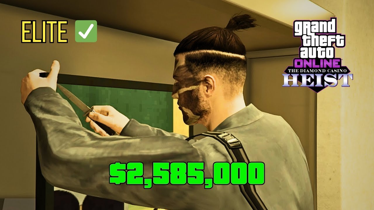 GTA Online | Casino Heist Big Con Maintenance Approach Duo - Hard Elite Challenge $2,585,000