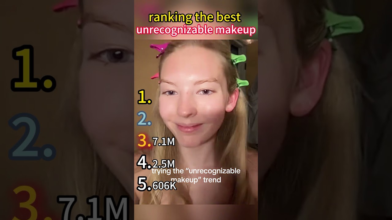 Ranking BEST Unrecognizable Makeup Trend 💖✨ #tiktokviral