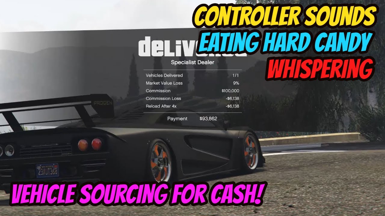 ASMR Gaming: GTA V | Eating Hard Candy, Whispering & Controller Sounds - Vehicle Sourcing For Cash!
