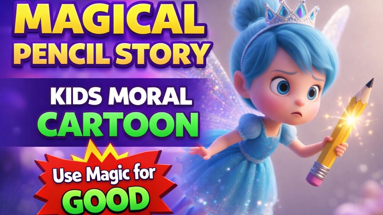 The Magical Pencil of Little Rafi | Kids Cartoon Story About Kindness & Magic