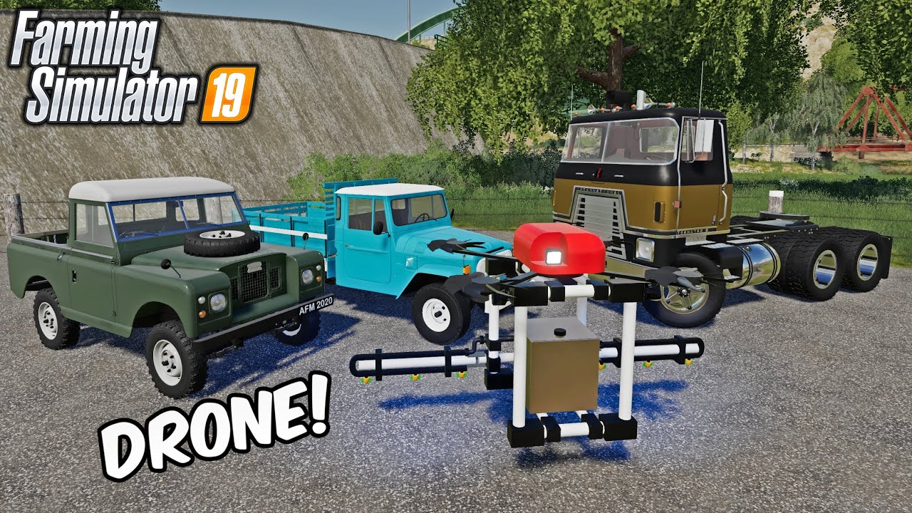 New Mods! Flyable Drone, International Transtar, + New Trucks & Maps! (23 Mods) | FS19