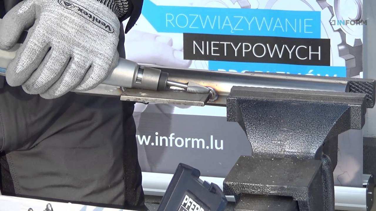 2 Usuwanie spawu z pachwiny za pomocą pilnika obrotowego firmy PFERD