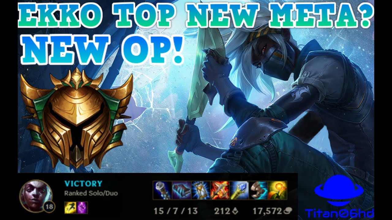 EKKO VS RIVEN TOP RANKED - NEW META TOP OP!  FT ZED VS YASUO