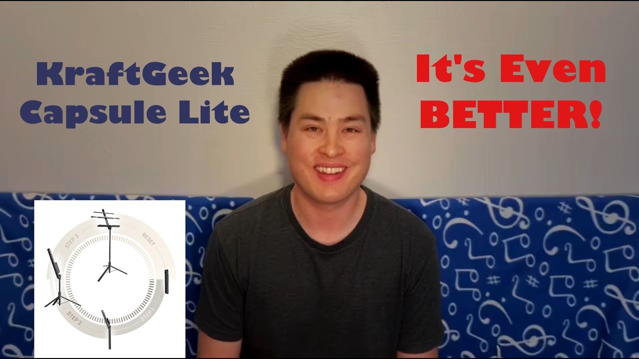 The BEST Portable Music Stand??? - KraftGeek Capsule Lite Review