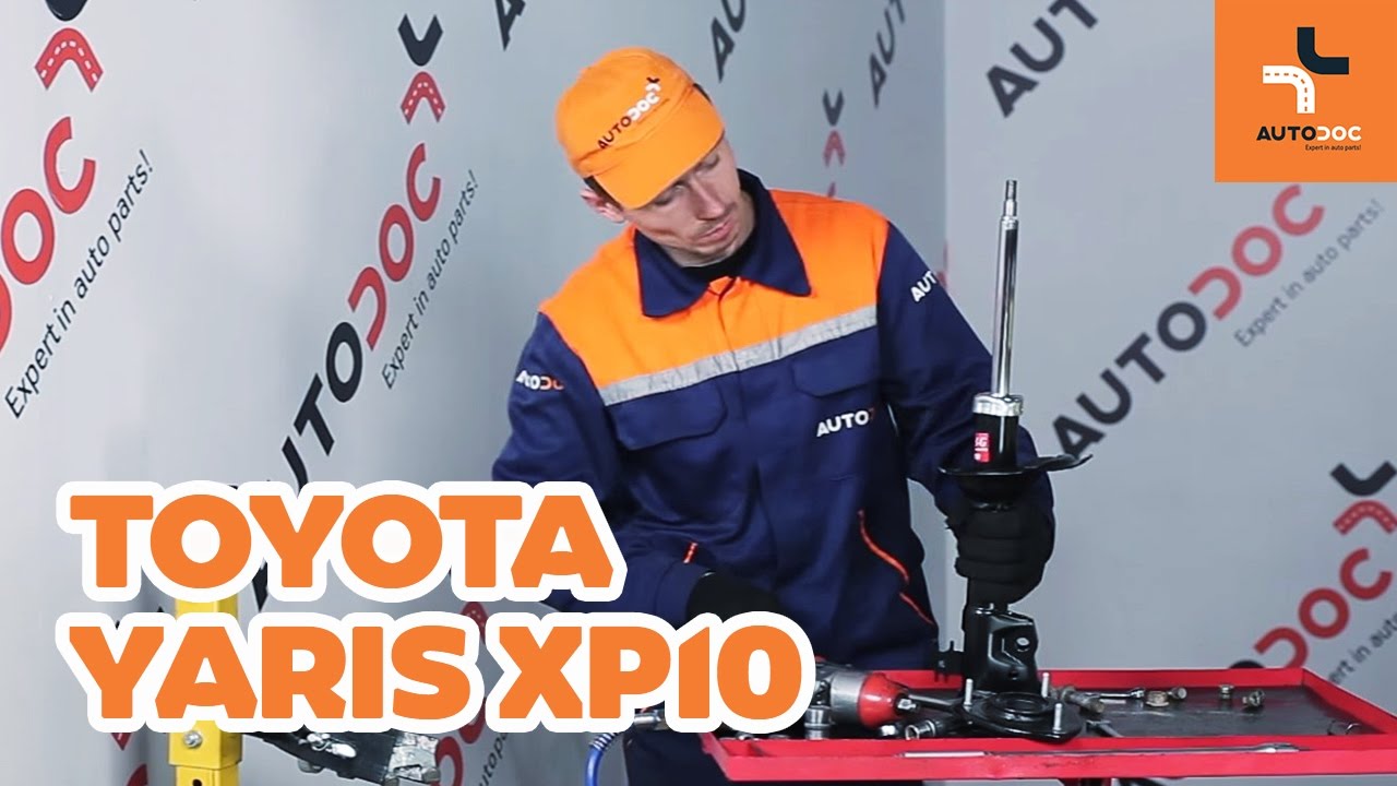 Come sostituire ammortizzatori anteriori su TOYOTA YARIS XP10 TUTORIAL | AUTODOC