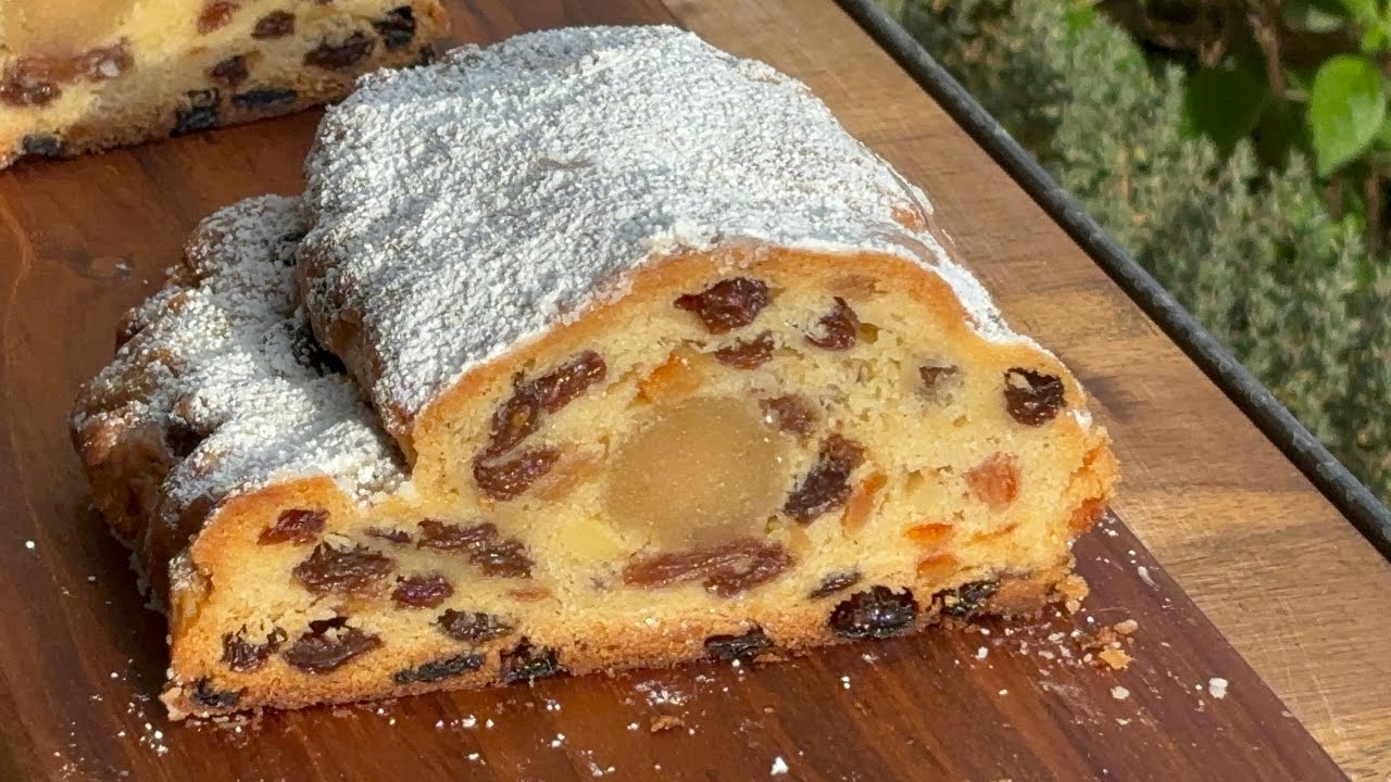 Stollen backen Dresdner Art selber machen Konditor-Rezept Christstollen backen german recipe