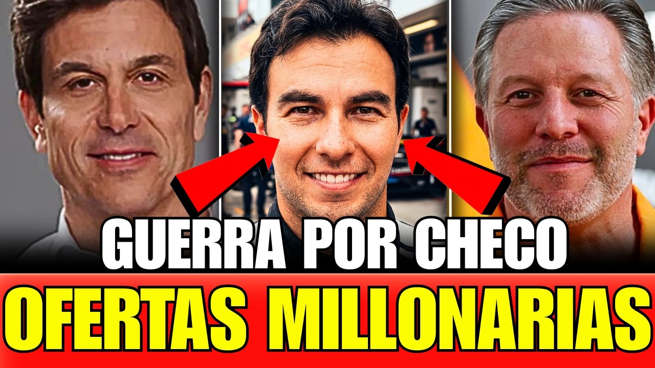 &iexcl;GUERRA MILLONARIA POR CHECO Perez! Las marcas enloquecen con su regreso a la F1!