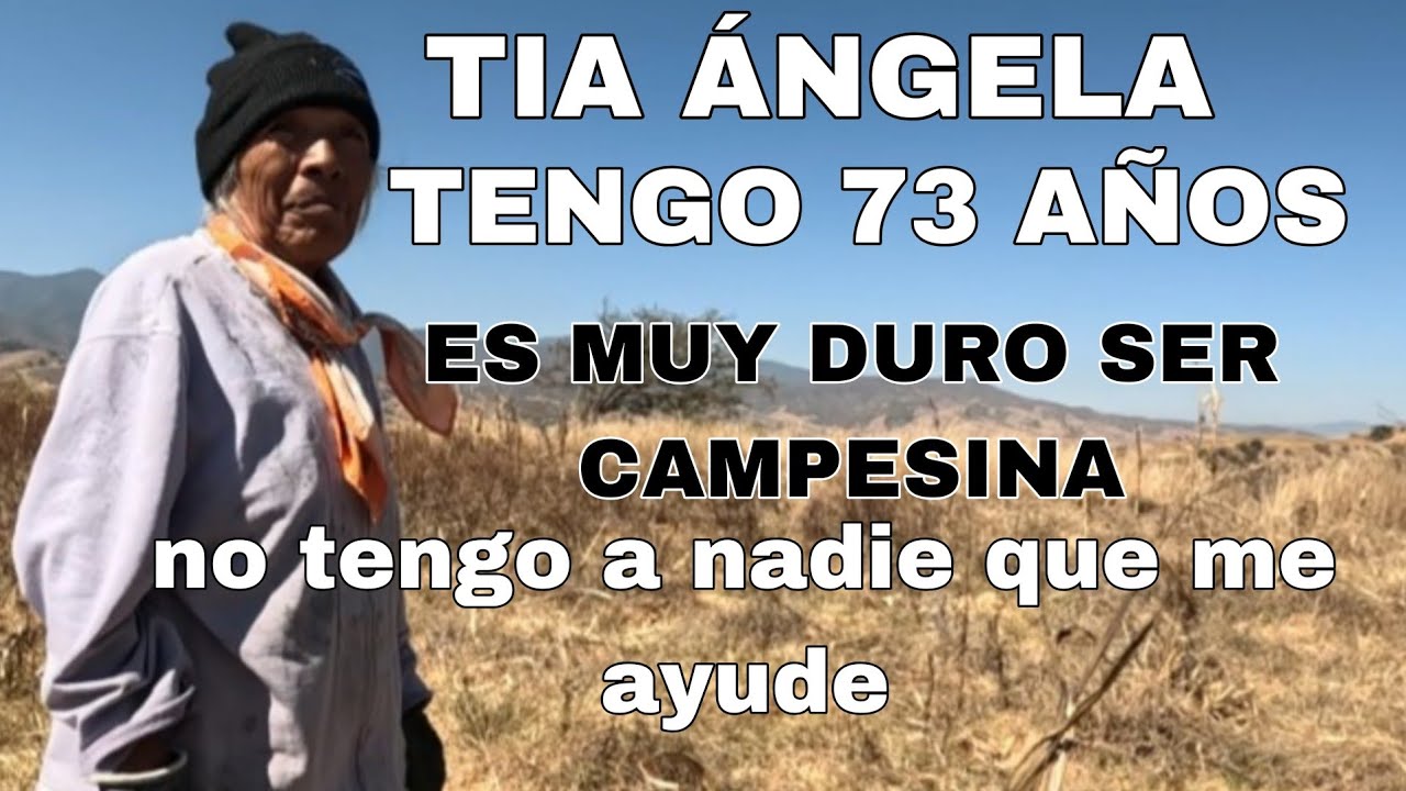  LA ENCONTRÉ sola EN EL CERRO  cortando sacate...
