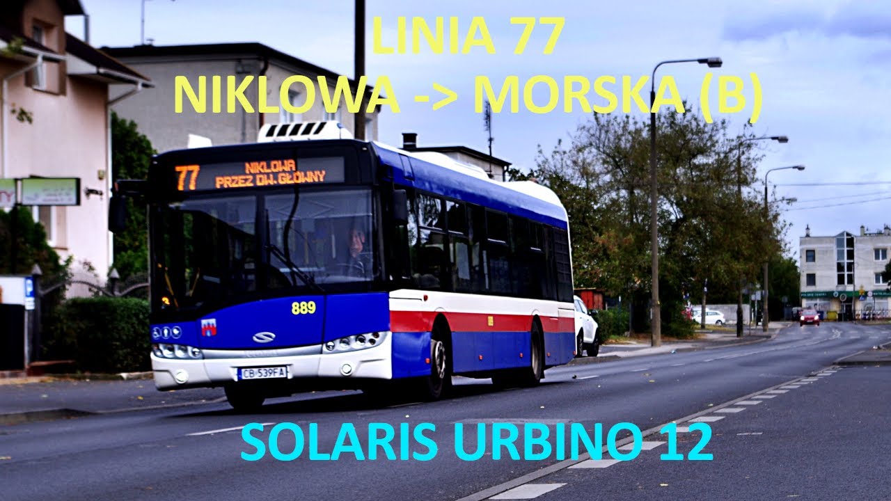 Bydgoszcz - Linia 77 Niklowa -) Morska przez Bronikowskiego /TRASA ZMIENIONA/