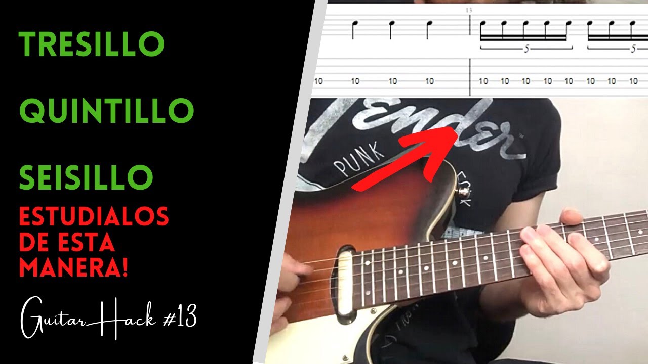 ESTUDIA tu PLUMILLEO con FIGURAS RÍTMICAS! // TRESILLOS, QUINTILLOS Y SEISILLOS en GUITARRA