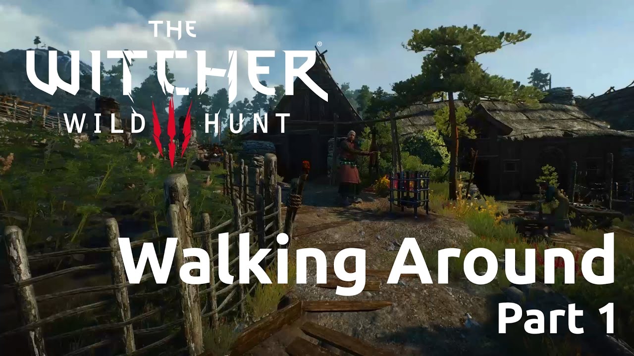 The Witcher 3 First Person #1 - Walking Around in An Skellig