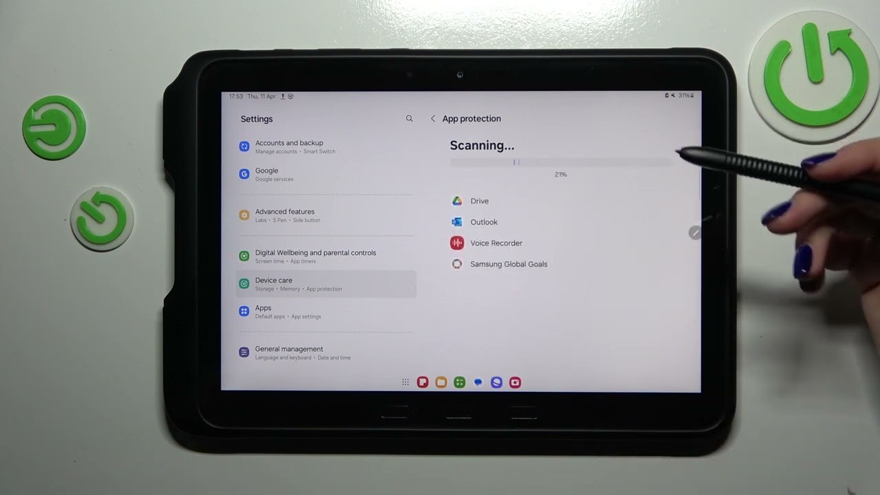 How to Run Virus Scan on SAMSUNG Galaxy Tab Active4 Pro