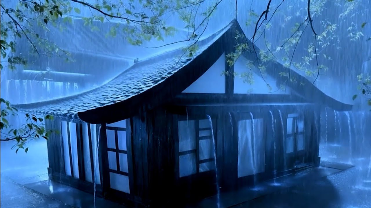 Hypnotize Sleep with Terrifying Rainstorms & Thunder Sounds on the Roof of a Shabby Tent in the Mist