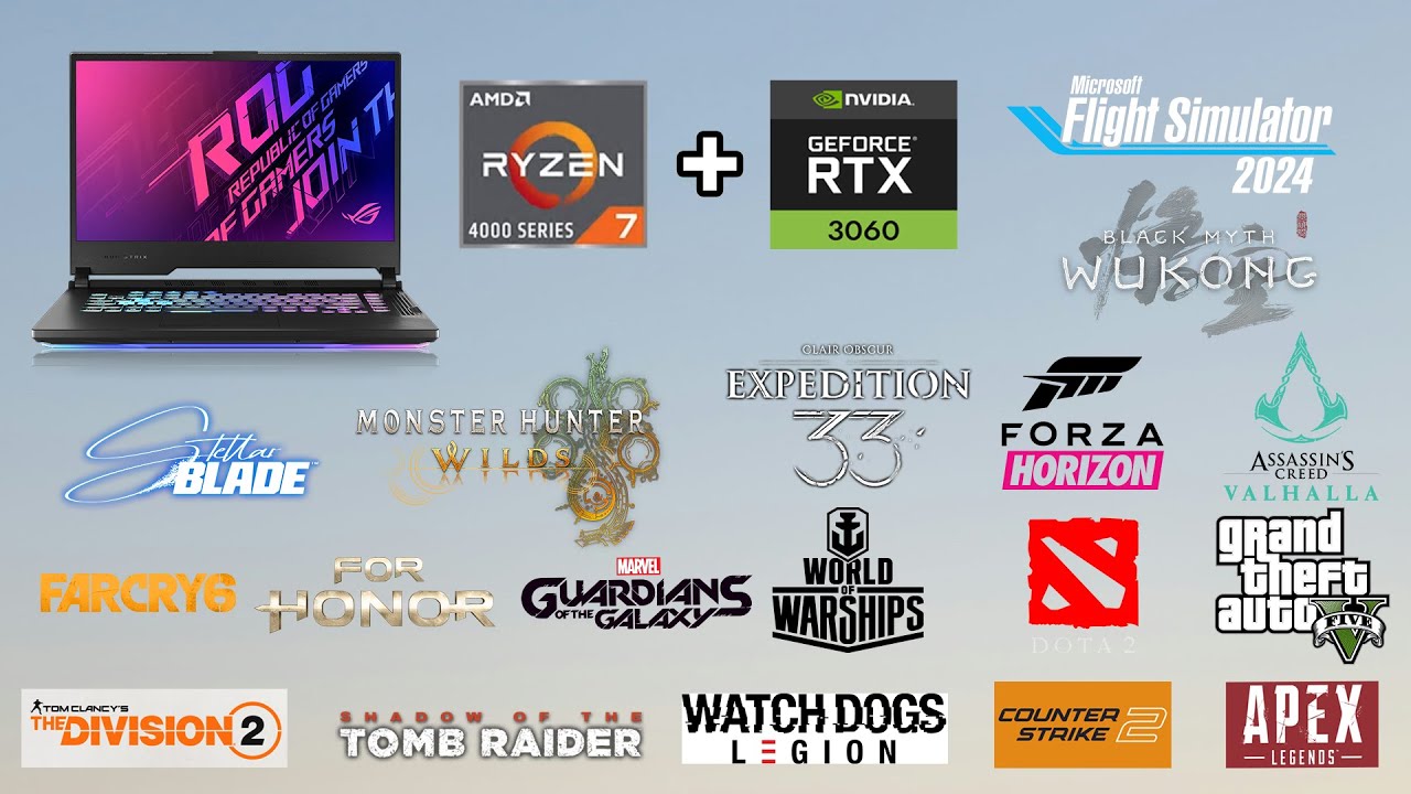 My RTX 3060 Laptop In 2025 -18 Games Test Benchmark