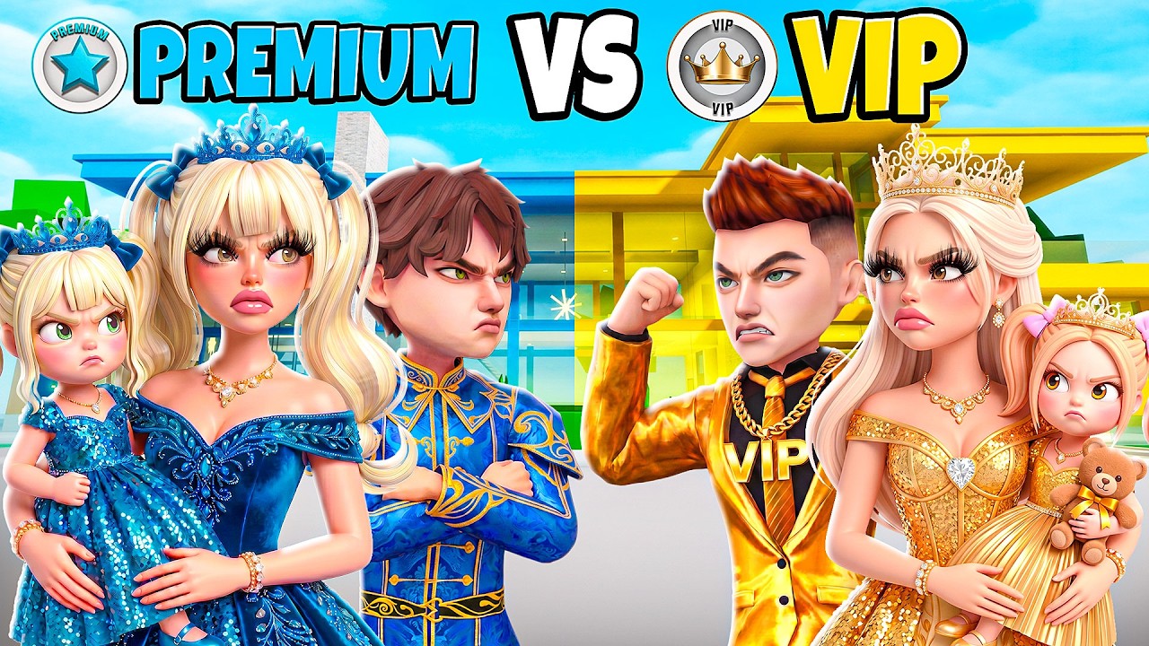 REALISTYCZNA RODZINA PREMIUM vs VIP na BROOKHAVEN w ROBLOX!