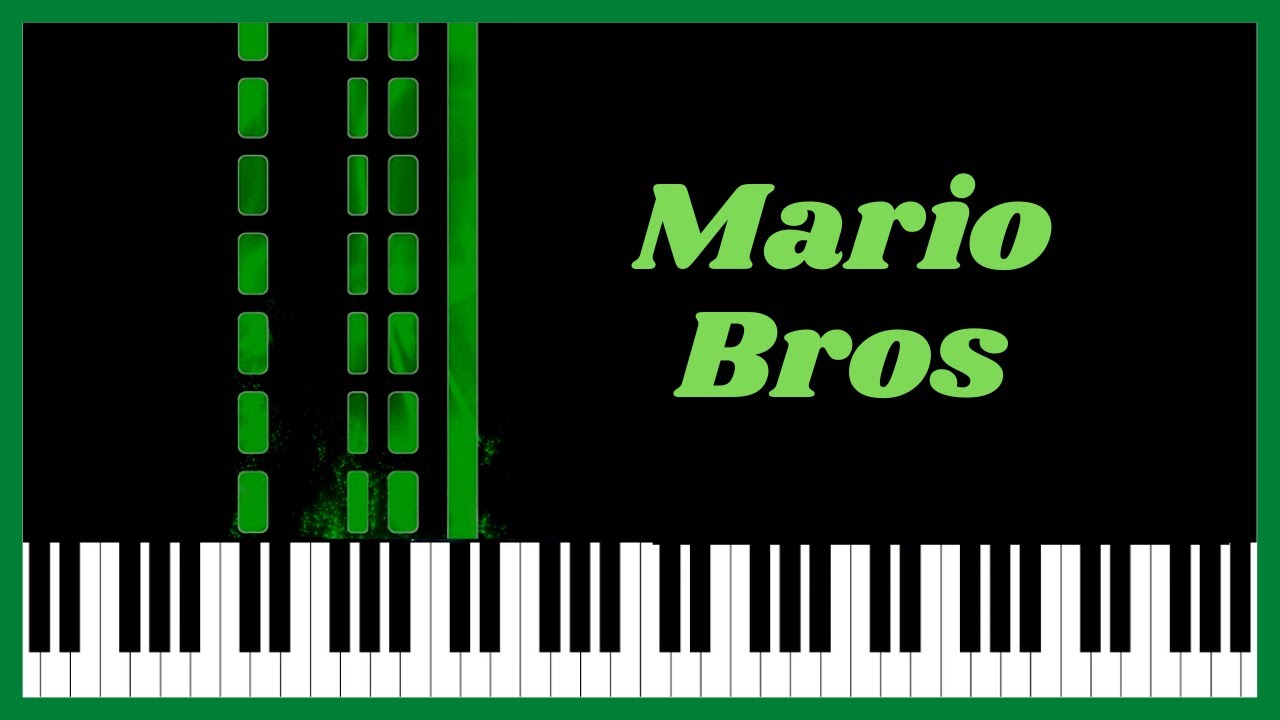 Mario Bros - Groun theme  - Tutorial de piano. Tablatura gratis.