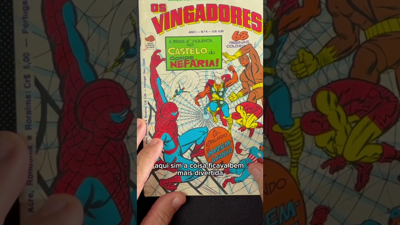 A BIZARRA COLORIZA&Ccedil;&Atilde;O dos Quadrinhos de antigamente! #quadrinhos #coloriza&ccedil;&atilde;o #marvel #formatinho