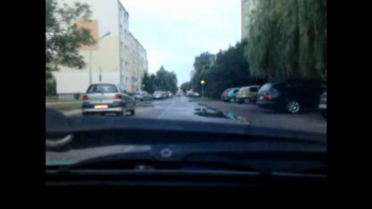 Sieradz trasa Galeria Dekada- ul. Grunwaldzka