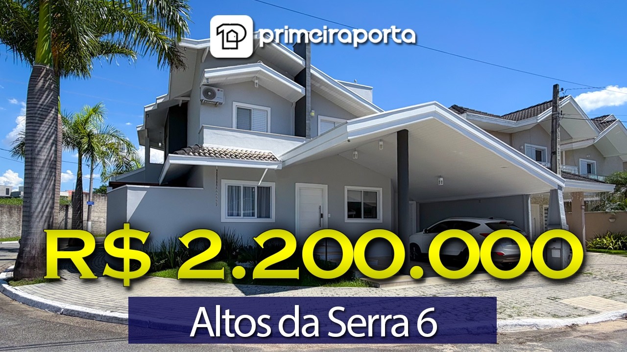 SOBRADO REFORMADO NO ALTOS DA SERRA 6, URBANOVA! SÃO 5 QUARTOS SENDO 2 SUÍTES, OPORTUNIDADE!