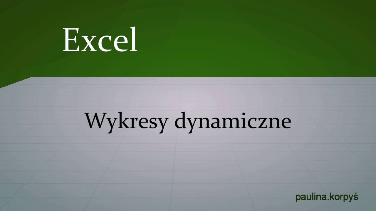 Excel - Wykresy dynamiczne, Adresacja pośrednia