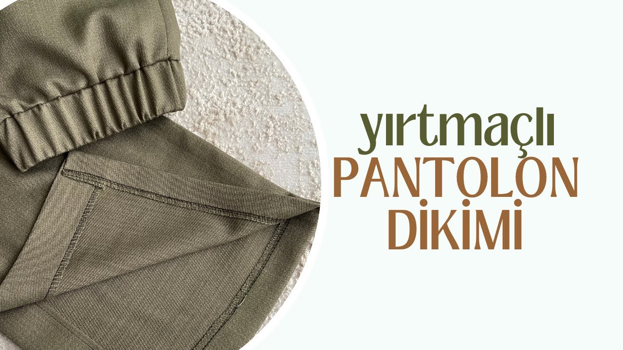 YIRTMAÇLI PANTOLON DİKİMİ / kapalı yırtmaç yapımı