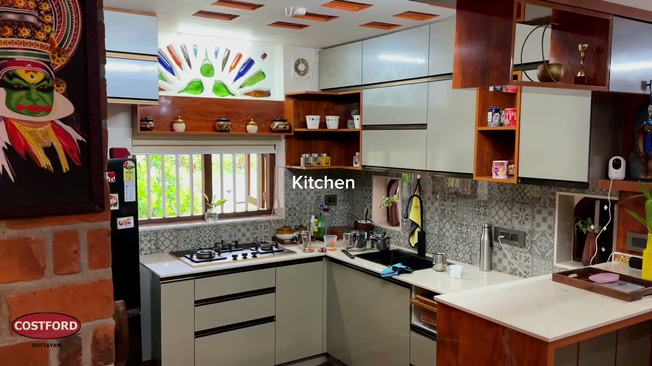കോട്ടയം ജില്ലയിൽ  ബാങ്ക് ഉദ്യോഗസ്ഥരായ അർച്ചനക്കും ആഘോഷിനു 1650 sqft-ൽ പണിതീർത്ത 2 BHK വീട്