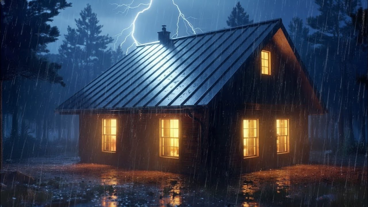 Cozy Sound of Rain │ Relax │ White Noise │ Insomnia │ Quiet Rainfall Ambience for Cozy Evenings