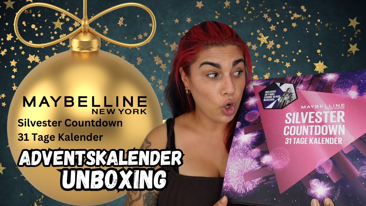 Maybelline New York - 31 Tage Adventskalender 2023 Unboxing - Adventskalender Unboxing l Elanhelo