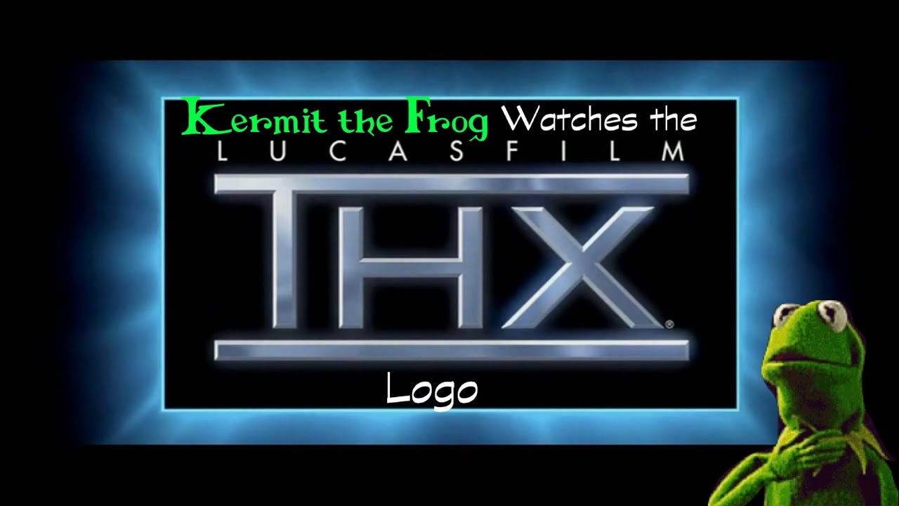 Kermit the Frog watches the THX logo