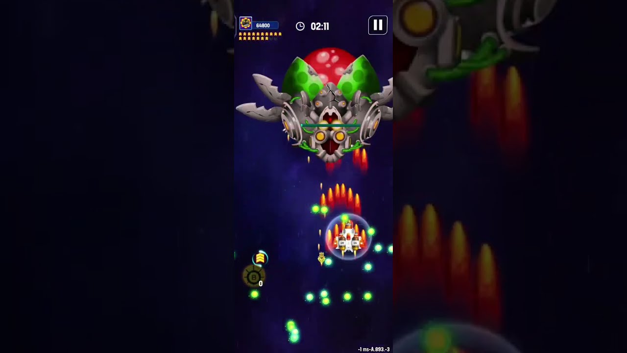 Space Shooter Galaxy Attack - Android Gameplay । Level 11 & Boss Level 11 Complete 💯✅