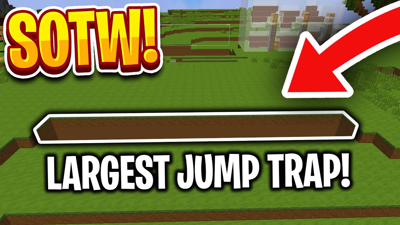 Living in the LARGEST Jump Trap SOTW! *CAVEPVP* | Minecraft HCF