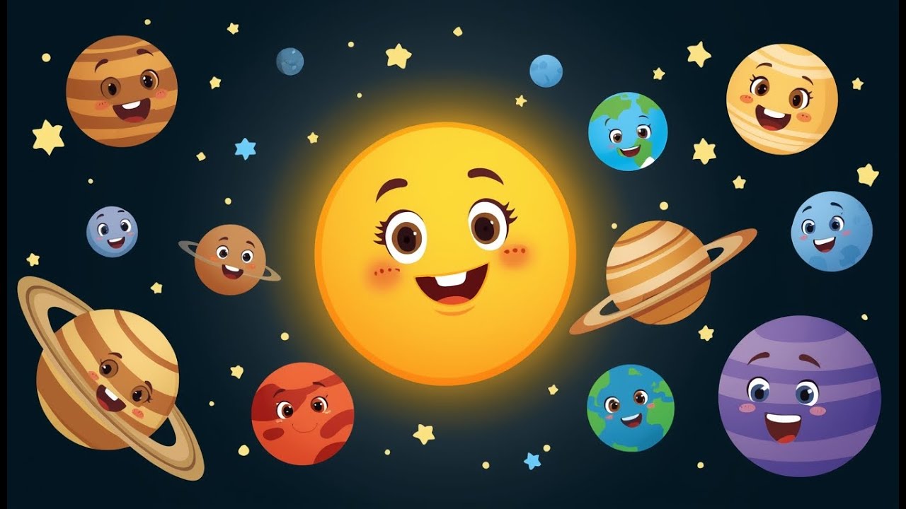 🌌 Planetele Sistemului Solar – Cântec Pentru Copii 🎵