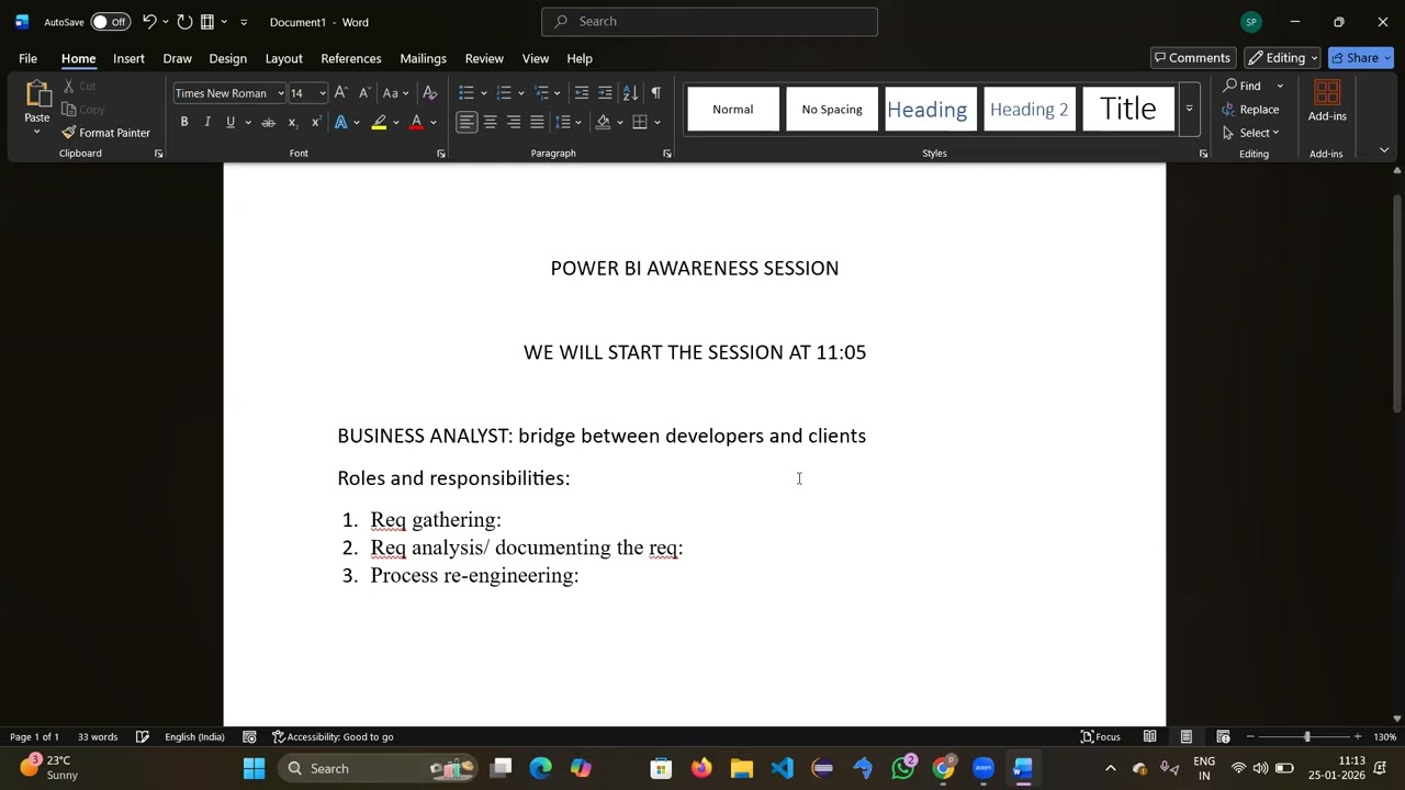 POWER BI AWARENESS SESSION