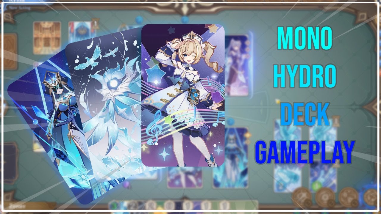 Multiplayer TCG Genshin With Mono Hydro Deck