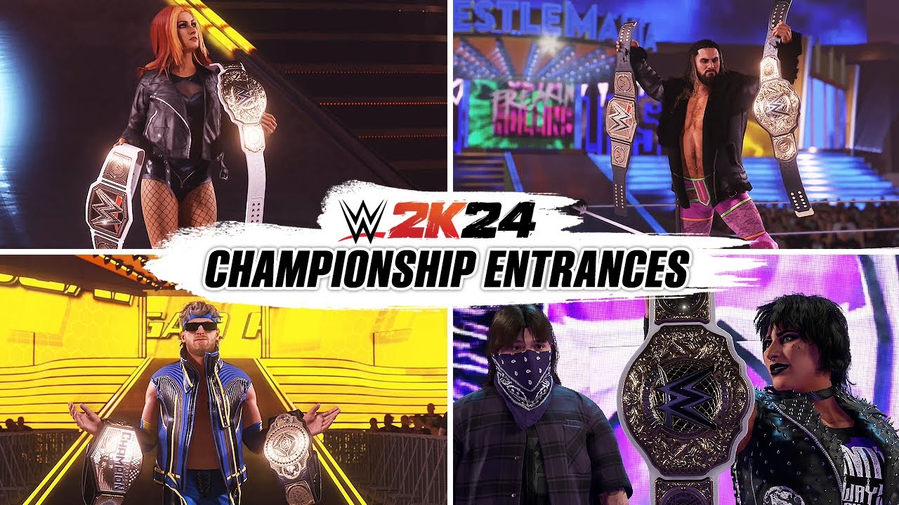 Двойной титульный бой на WWE 2K24 с Романом Рейнсом, Логаном Полом, Сетом Роллинсом, Бекки Линч и...