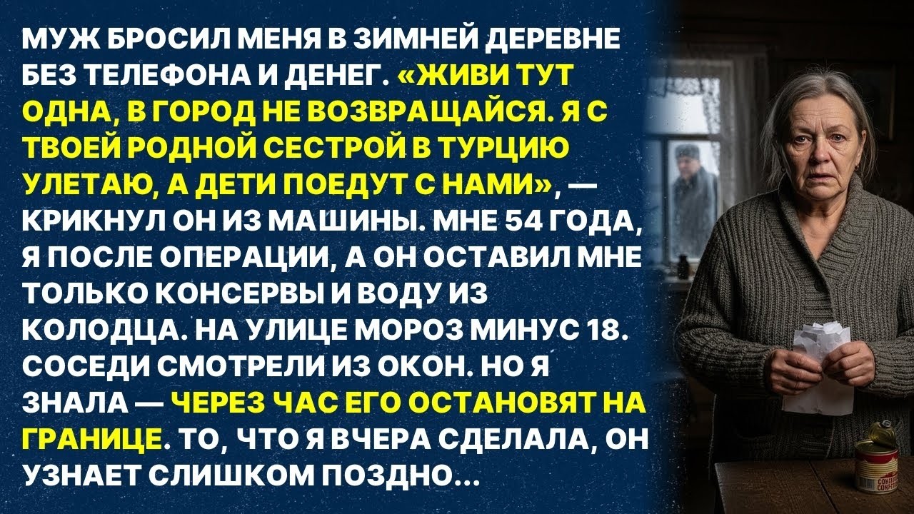 Муж бросил меня в зимней деревне и улетел с моей сестрой, но он не знал что я подготовила