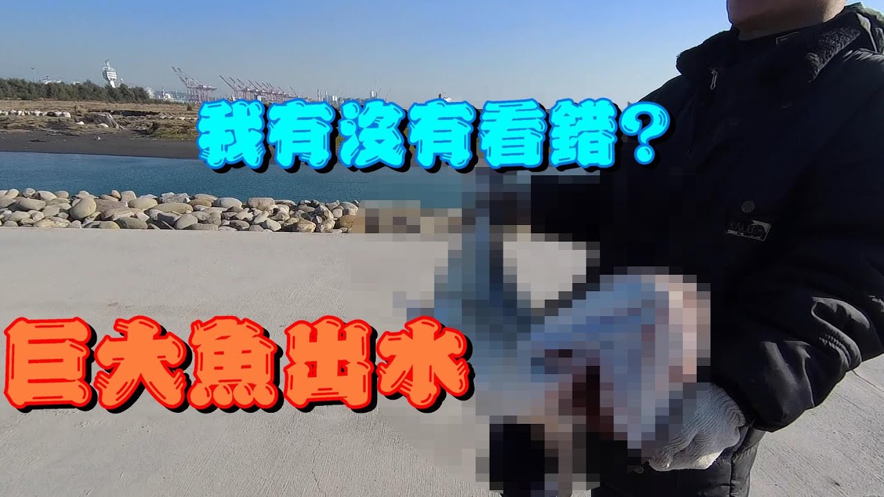 高雄二港口北堤岸拋米級竹梭,驚見20斤以上大魚出水Taiwan Kaohsiung Popping Fishing