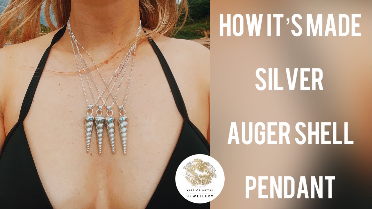 How it's made | sand casting | Silver Auger shell pendant | Handmade silver jewellery | Tutorial