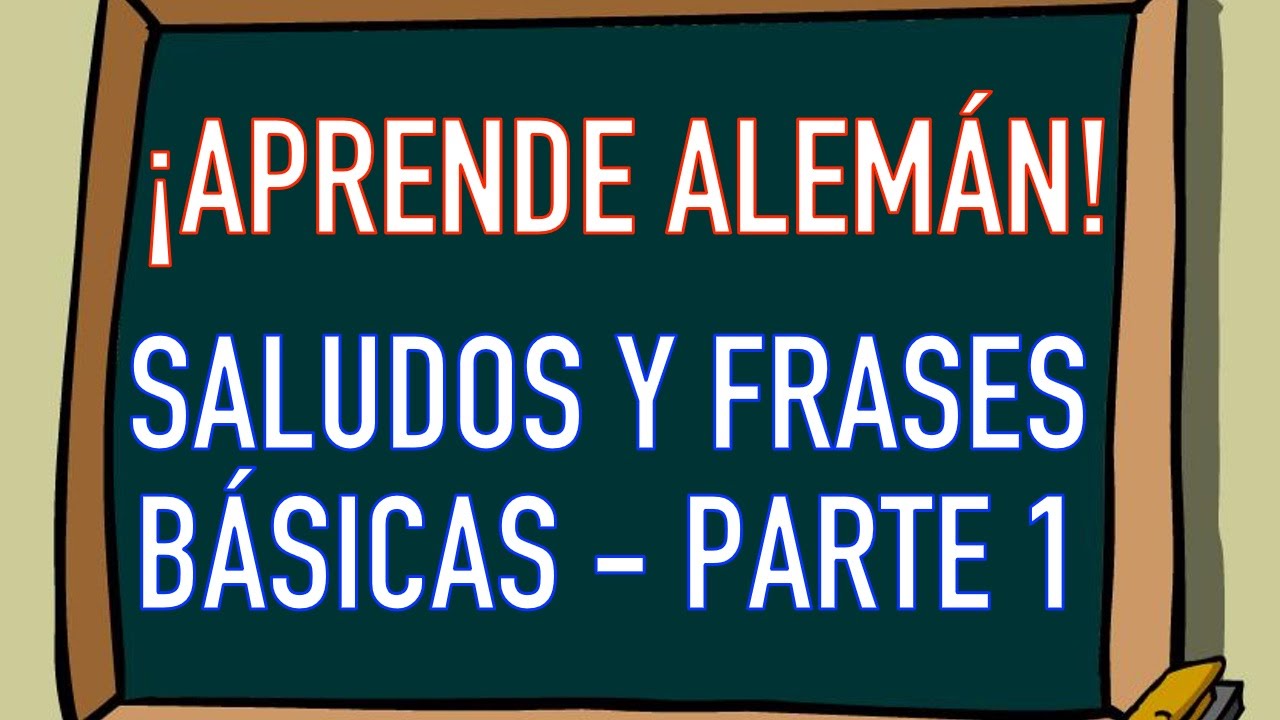 SALUDOS y FRASES BÁSICAS en ALEMÁN (1/2) | Curso de Alemán Básico 🇩🇪