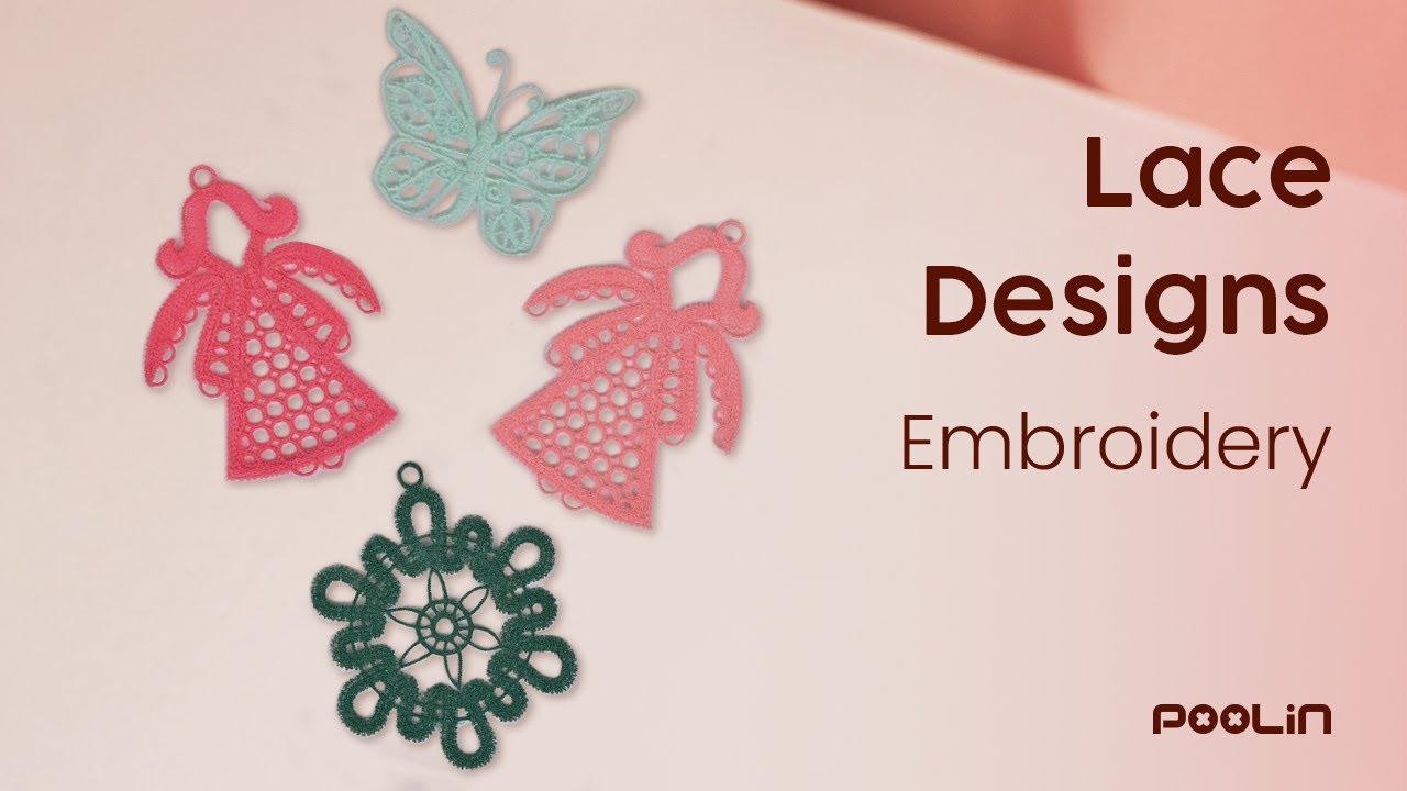How to Embroider Freestanding Lace with PooLin EOC06 | Machine Embroidery Tutorial for Beginners